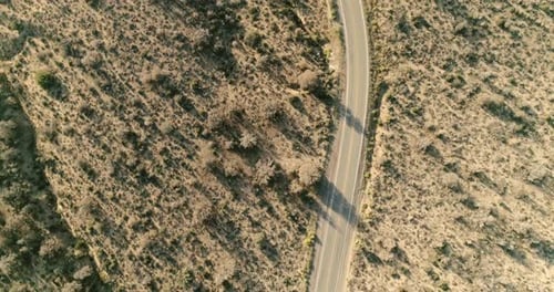 Top View Drone Footage Flying Over High Peak in National Reserve Park. Mountains. Aeria