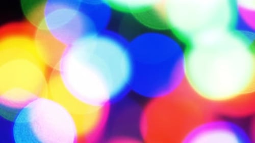 Colorful Bokeh Lights in Soft Focus Abstract Background