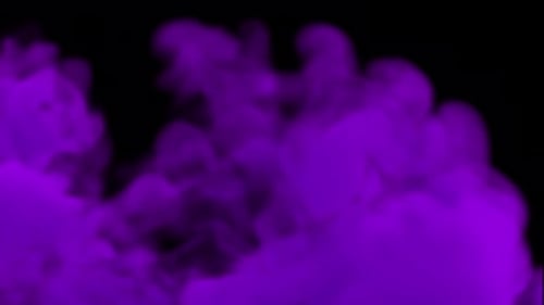 Fluid Purple Smoke Cloud Reveal