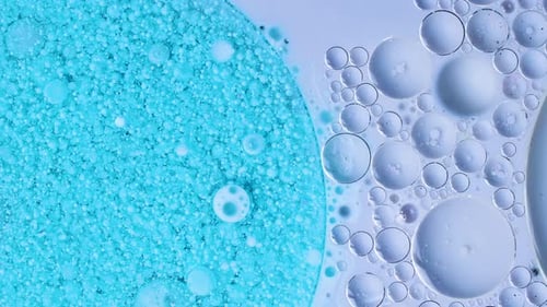 Abstract Bubbles Close Up Colorful Design