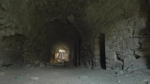 Old damaged archway