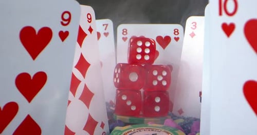 Playing Cards and Dice with Smoke