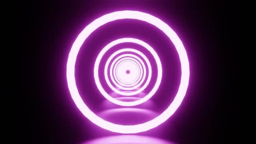 Violetter Ring-Eingangstunnelröhren-VJ-Loop-Hintergrund HD