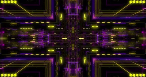 Seamless loop of abstract futuristic technological background