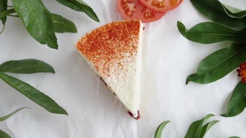Cheesecake with Tomatoes