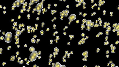 Abstract Glowing Scientific Particles Background