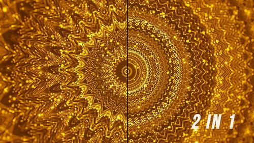 Gold abstrakte runde Verzierung
