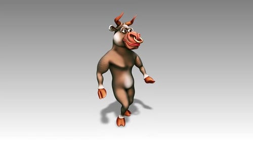 Happy Bull - Cartoon Walk