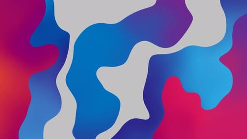 Abstract Fluid Gradient Shapes Seamlessly Morphing Background Animation