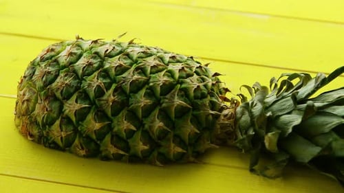Close Up of a Whole Pineapple