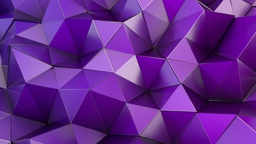 Purple Polygon Waves 89 4K