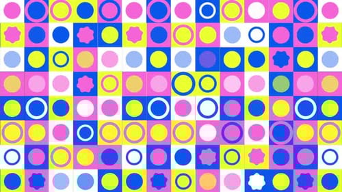 Bunter Hintergrund mit Punktmuster für Kinder, 1 Blink Trippy Chaotic Chaos Stripe Square India Diwali