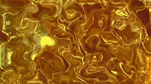 Abstract Liquid Gold Flowing Seamless Background