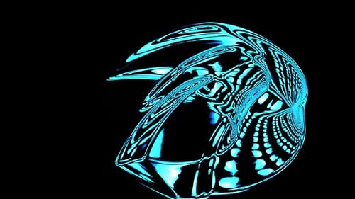 Abstract magic animation of liquid fantastic shapes