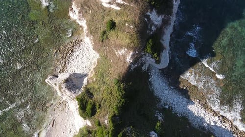 Aerial View of Seaside Cliff