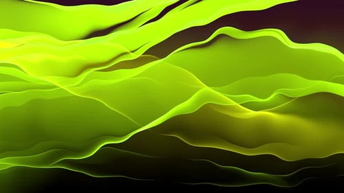 Wavy Background Green 4K