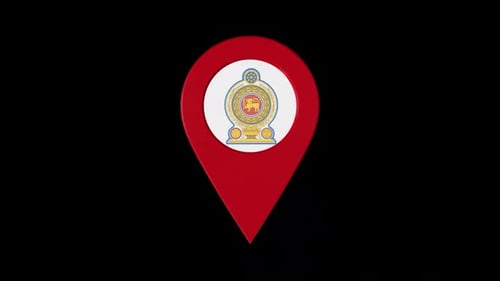 Spinning 3D Location Pin Icon