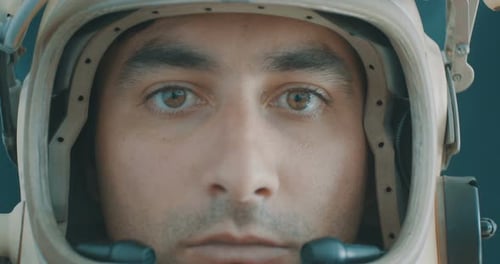 Retrato de astronauta retro