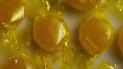 Tir rotatif de bonbons au caramel