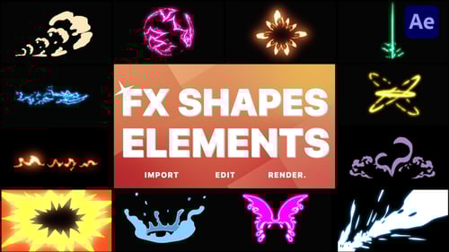 Dynamic Flash FX Cartoon Animation Elements Pack