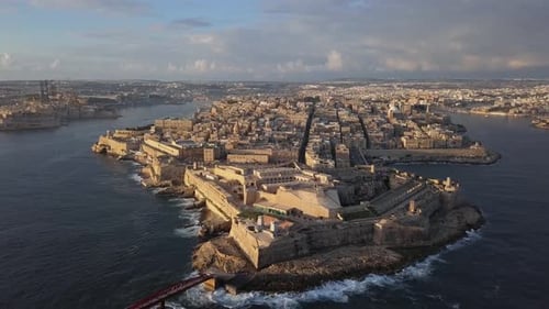 Aerial View of Valletta, Malta