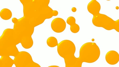 Abstrakte gelbe flüssige Animation