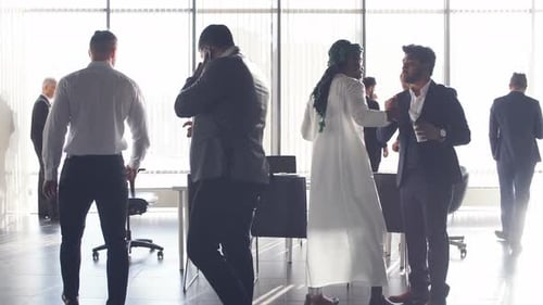 Businessmen Meeting in Bright Modern Office, Collaboration
