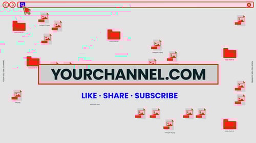 Like Share Subscribe Retro Intro Opener