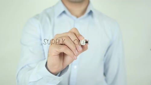 Writing Supply Chain Management Concept