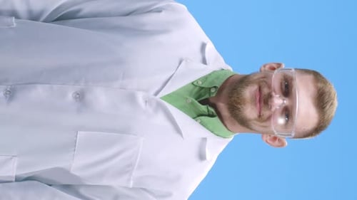 Young Scientist Looking at Camera