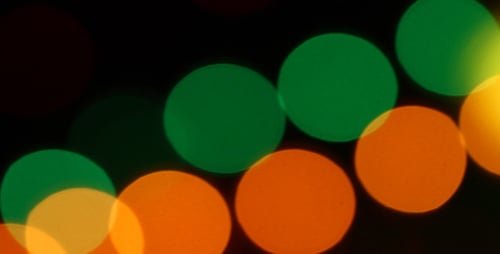 Abstract Bokeh Background with Shifting Colorful Circles