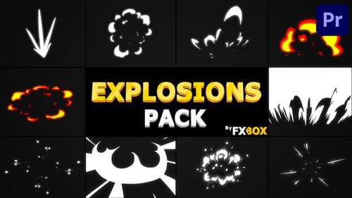Dynamic Cartoon Explosion and Impact FX Pack