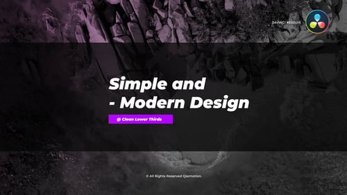 Corporate and Minimal Lower Thirds For DaVinci Resolve
