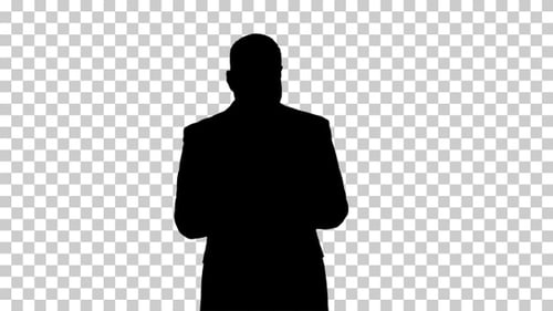 Empresário Silhouette, Alpha Channel