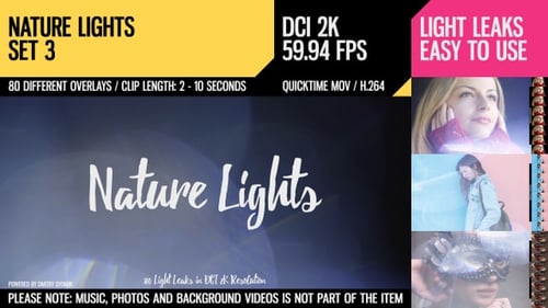 Cinematic Light Leak and Lens Flare Overlays