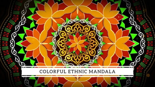 Decorative Halloween Mandala Pattern Reveal Animation