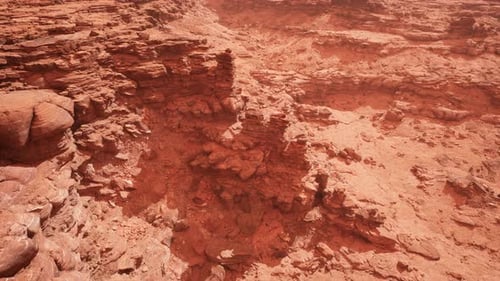 Aerial Grand Canyon in the Fog