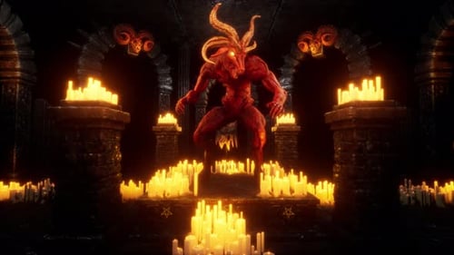 Goat Demon Baphomet VJ Loop