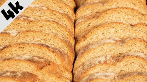 Close-up of Sliced Fresh Bread