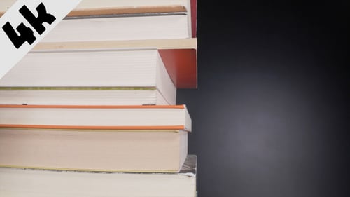 Close Up of a Stack of Books