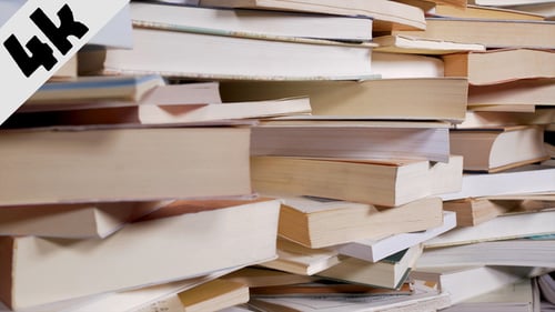 Stacked Books in a Chaotic Pile