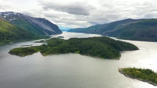 Aerial Footage Beautiful Nature Norway