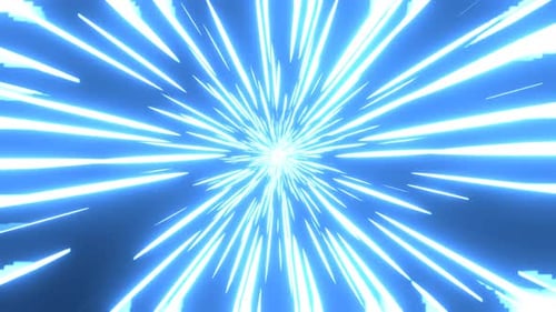 Light Speed Warp Tunnel Neon Background