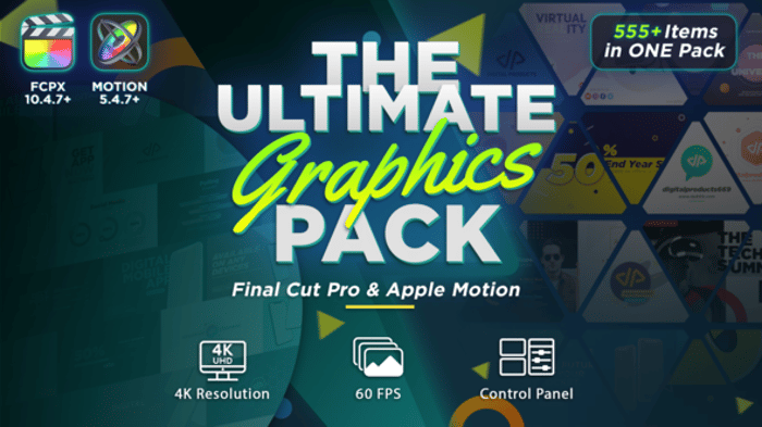 The Ultimate Graphics Pack - DaVinci Resolve, Elements ft. text ...
