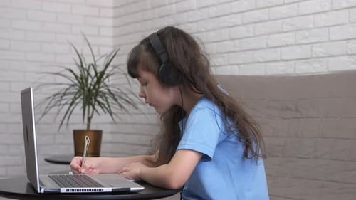 Listen to the Teacher with Headphones