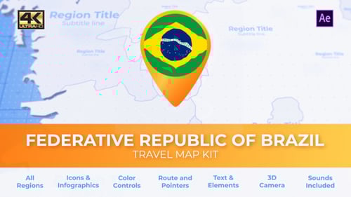 Mapa do Brasil - Mapa de viagem da República Federativa do Brasil