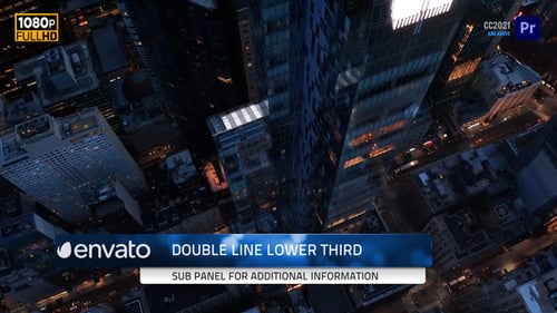Minimal Animated Lower Thirds for Business and Broadcast