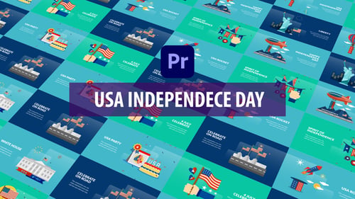 Animación del Día de la Independencia de EE. UU. | Premiere Pro MOGRT