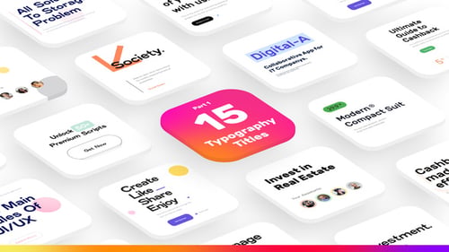 15 Clean Typography Titles | Part 1
