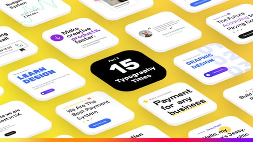 15 Clean Typography Titles | Part 3